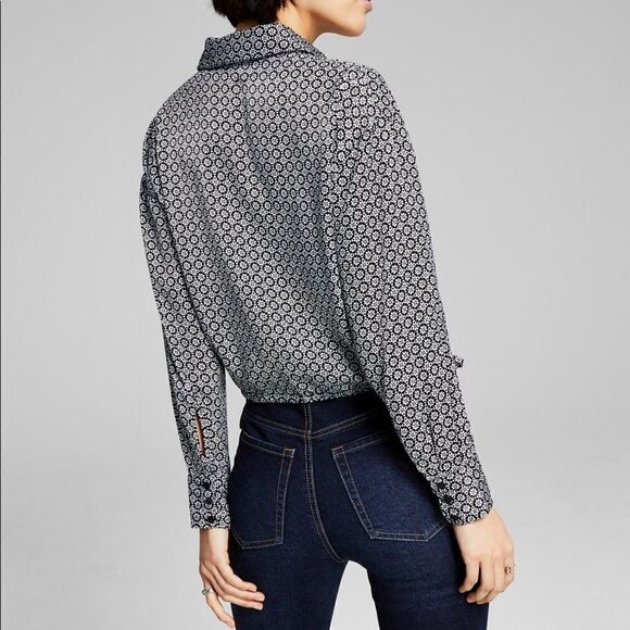 NWT And Now This Women's Cinch-Waist Shirt - Picture 2 of 7